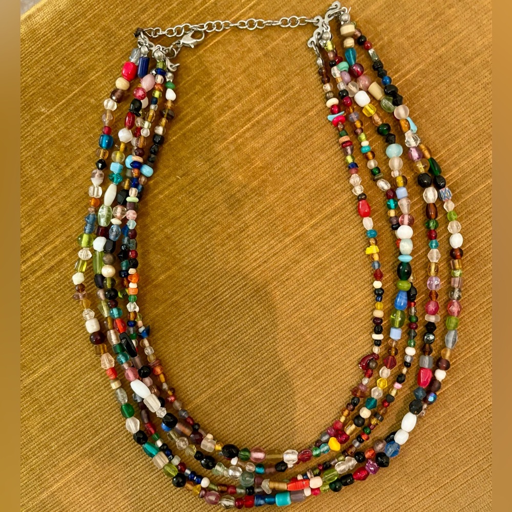 VINTAGE- Colorful Bead Necklace